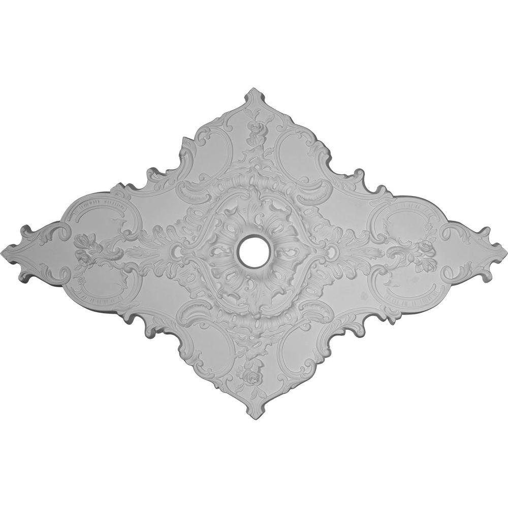 67 1 4 In W X 43 3 8 In H X 4 In Id X 2 In Melchor Diamond Urethane Ceiling Medallion Fits Canopies Up To 4 In