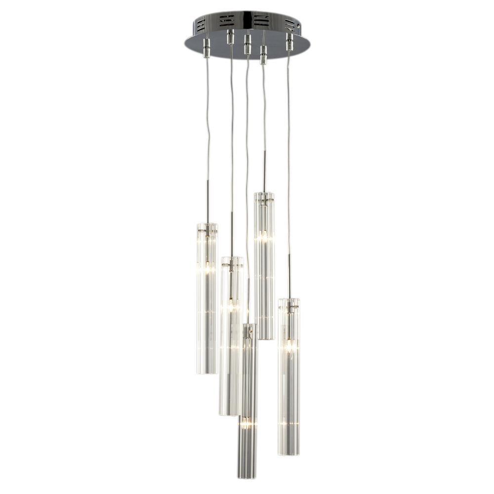 Filament Design N 5 Light Chrome Halogen Multi Mini Pendant