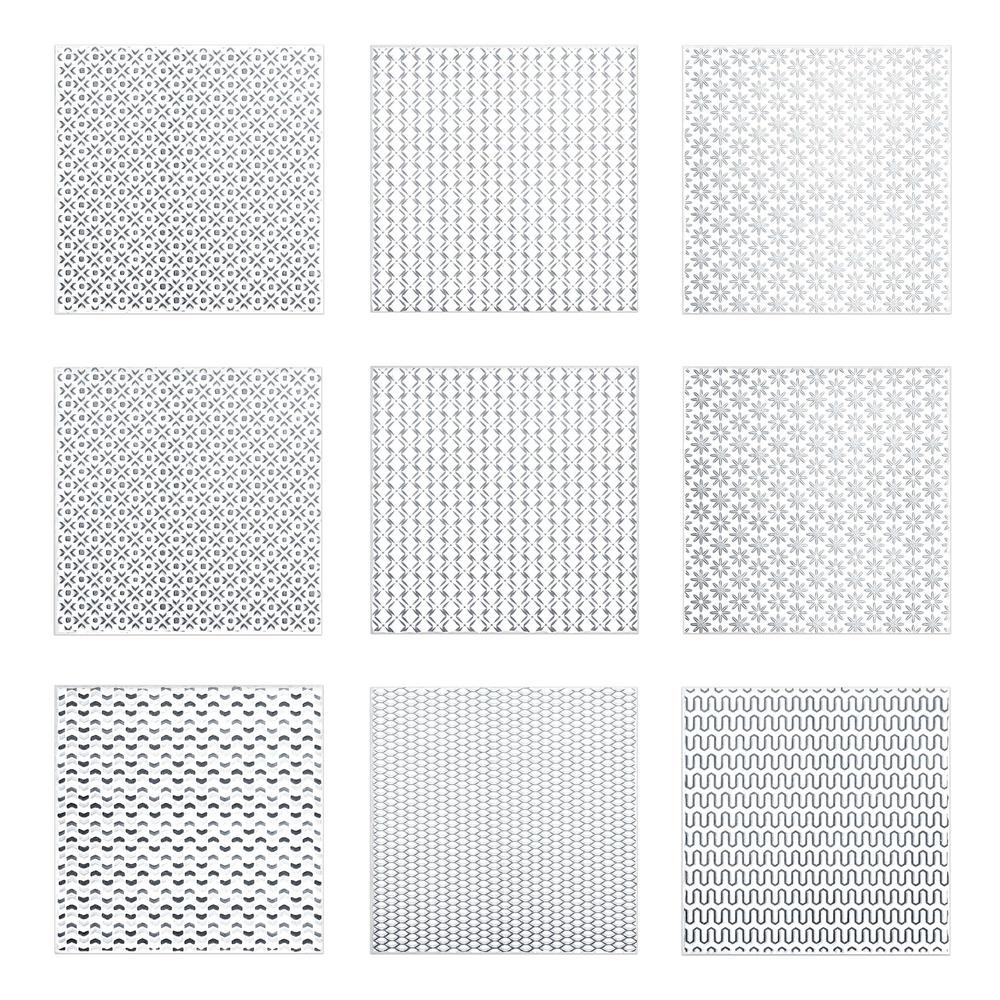 Kantu 2111013 Summer Ceramic Decorative Wall Tile Black 9 Pack