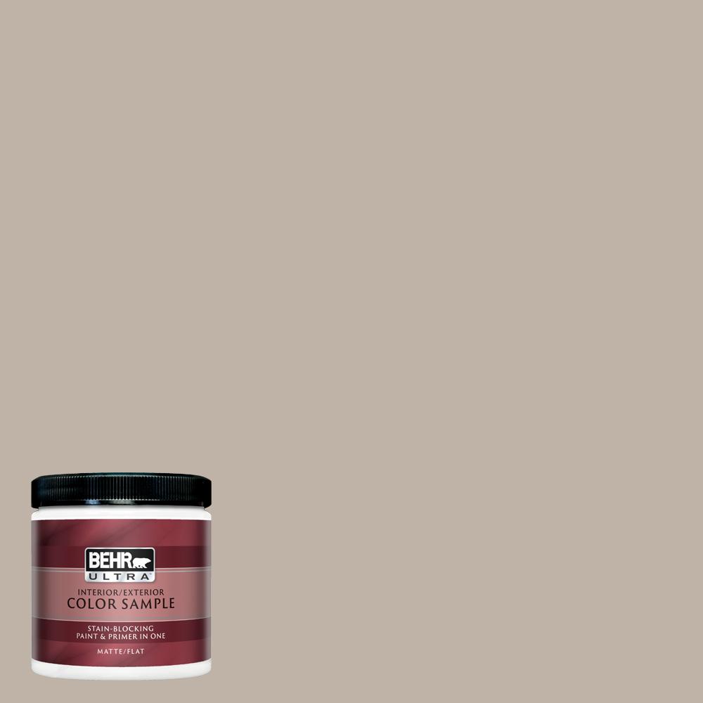 Behr Ultra 8 Oz N220 3 Smokestack Matte Interior Exterior Paint And Primer In One Sample Ul20416 The Home Depot