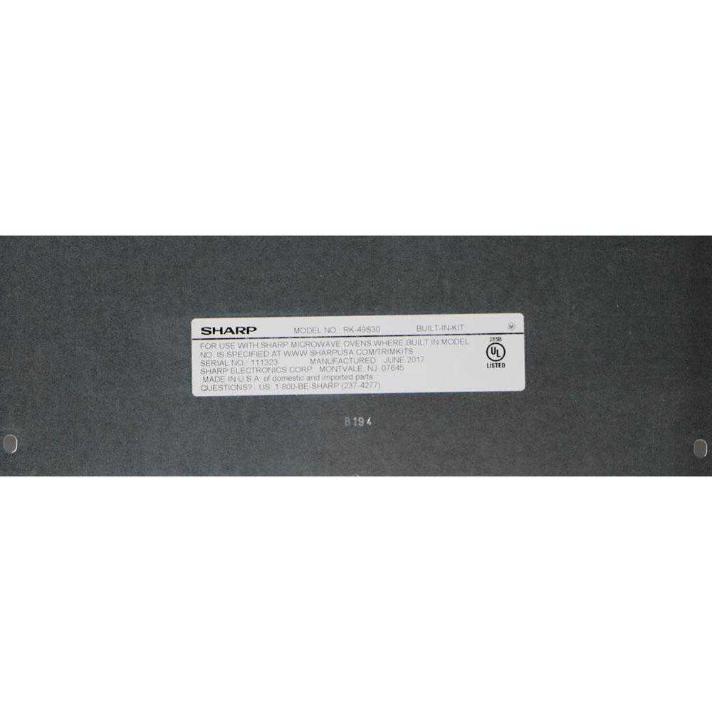 Sharp 27 In Trim Kit For Smc1842cs And Smc1843cm Microwave Trim Kit For Sharp Smc1842cs