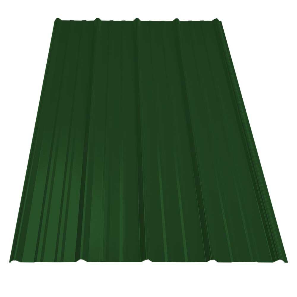 Sm Rib Panel Gibraltar Building Products 8 ft. SM-Rib Galvanized Steel 29-Gauge Roof ...