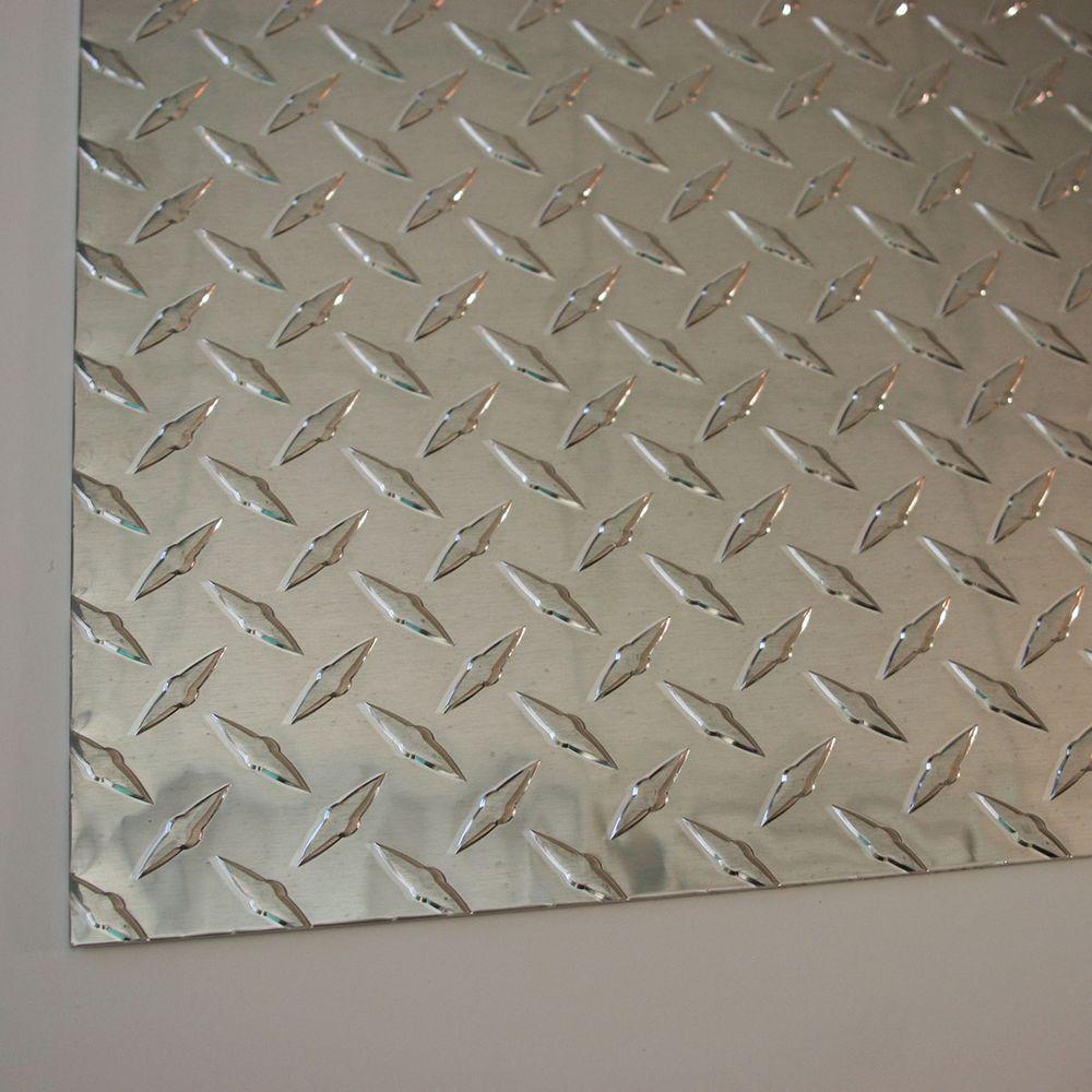 4 pcs .025 Diamond Plate Sheet 12/" x 120/" Polished Aluminum