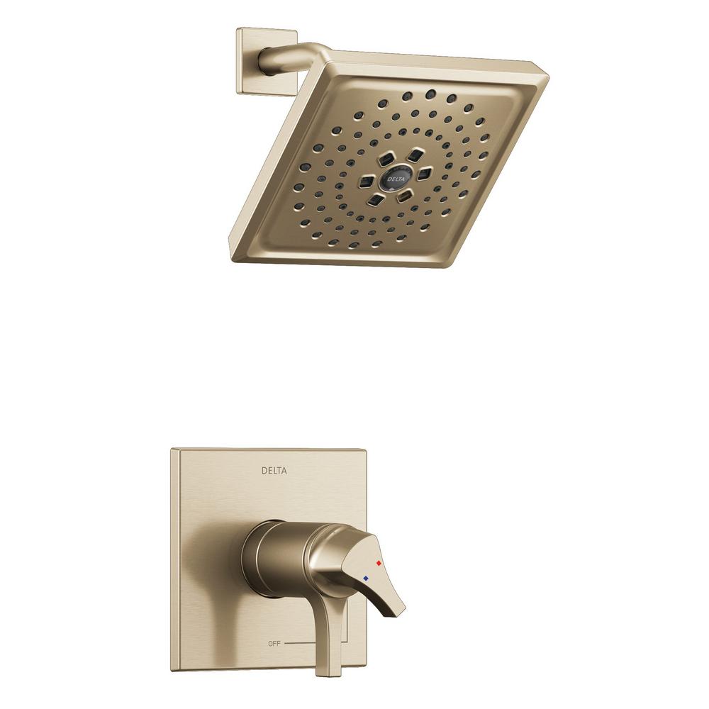 Delta 1Spray 11.8 in. Single Wall Mount Fixed Rain Shower Head in
