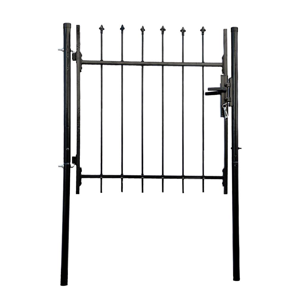 3 - Black - Metal Fence Gates - Metal Fencing - The Home Depot