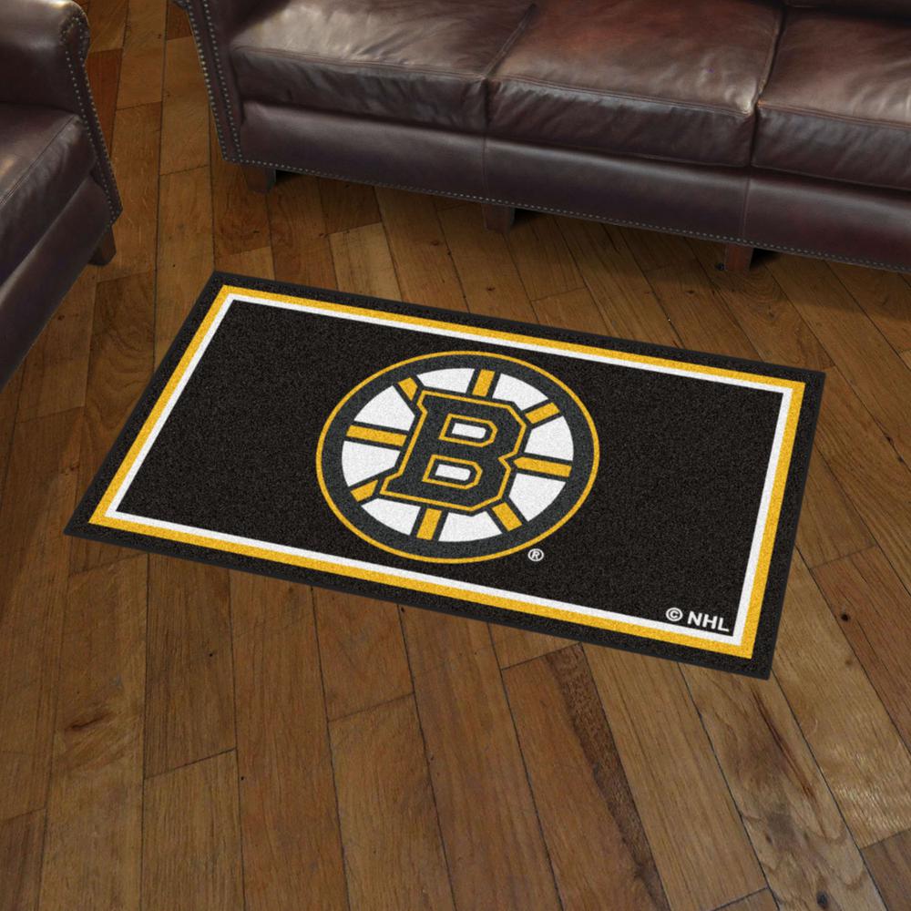 Fanmats Nhl Boston Bruins 3 Ft X 5 Ultra Plush Area Rug Fanmats Nhl Boston Bruins 3 Ft X 5