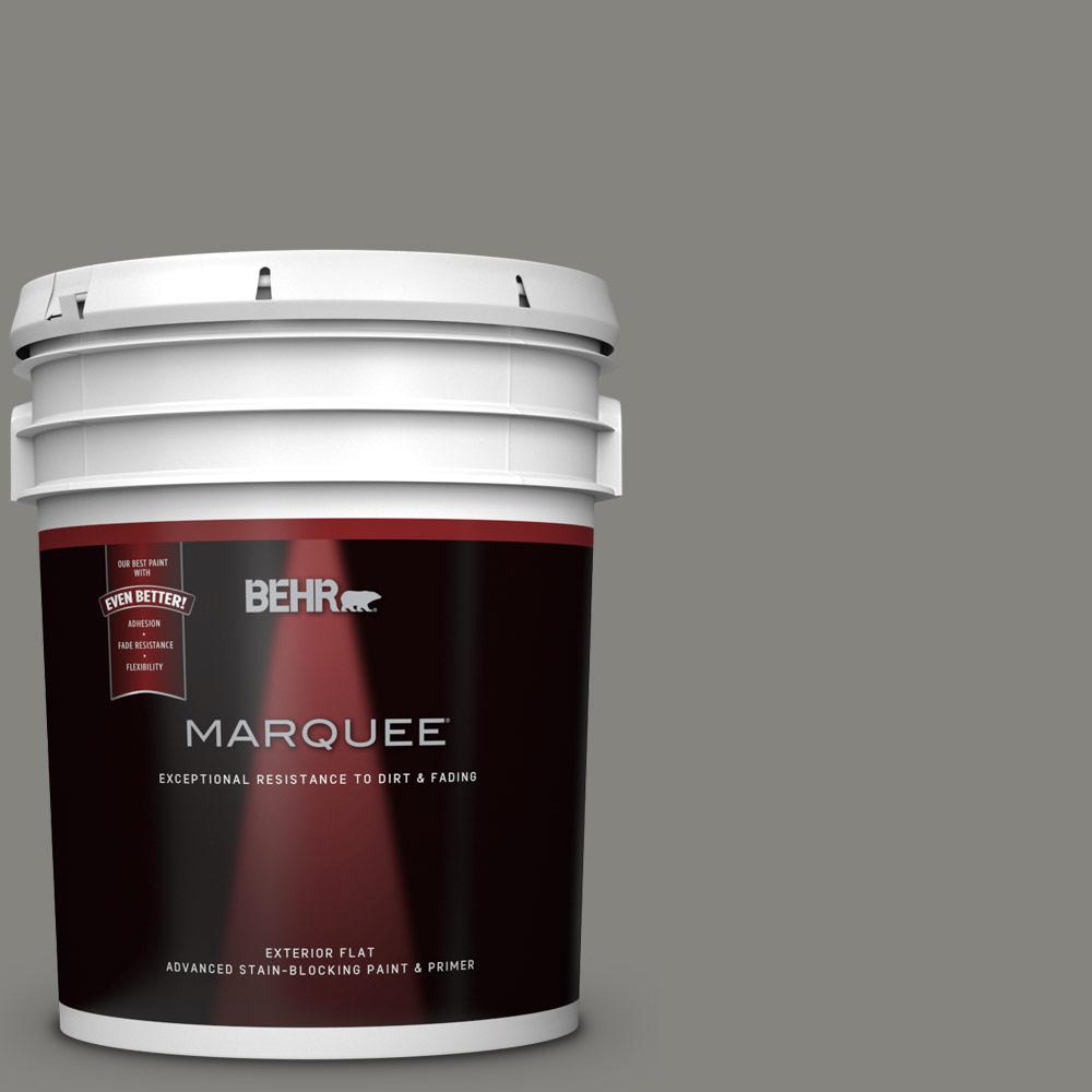 BEHR MARQUEE 5 Gal PPU24 07 Barnwood Gray Matte Exterior Paint And   Barnwood Gray Behr Marquee Paint Colors 445405 64 1000 