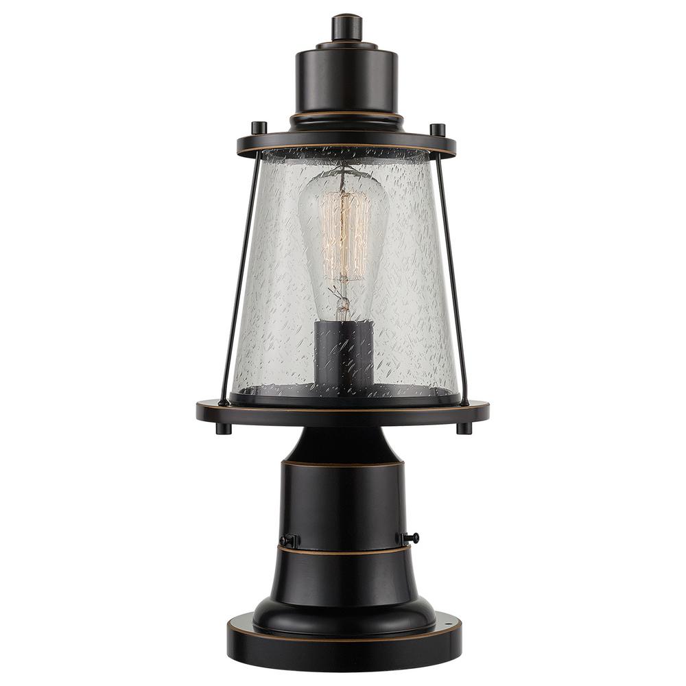 Globe Electric Charlie 1 Light Oil Rubbed Bronze Outdoor Lamp Post Oil Rubbed Bronze Outdoor Lamp Post