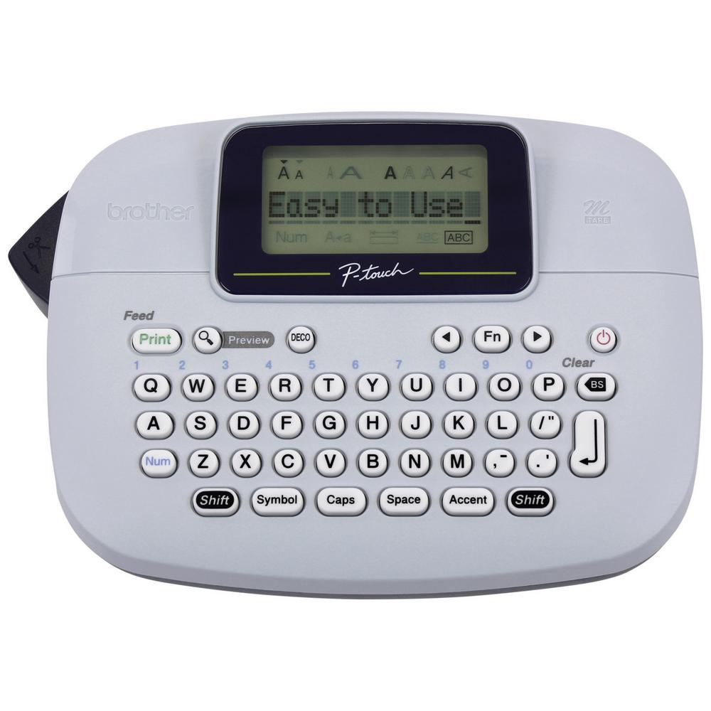 Brother - P-Touch PTM95 Handy Label Maker - Blue Gray and Navy