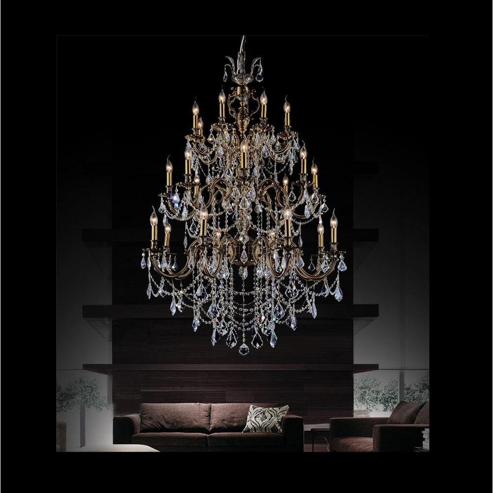 Cwi Lighting Brass 24 Light Antique Chandelier 2039p40ab Cwi Lighting Brass 24 Light Antique Chandelier