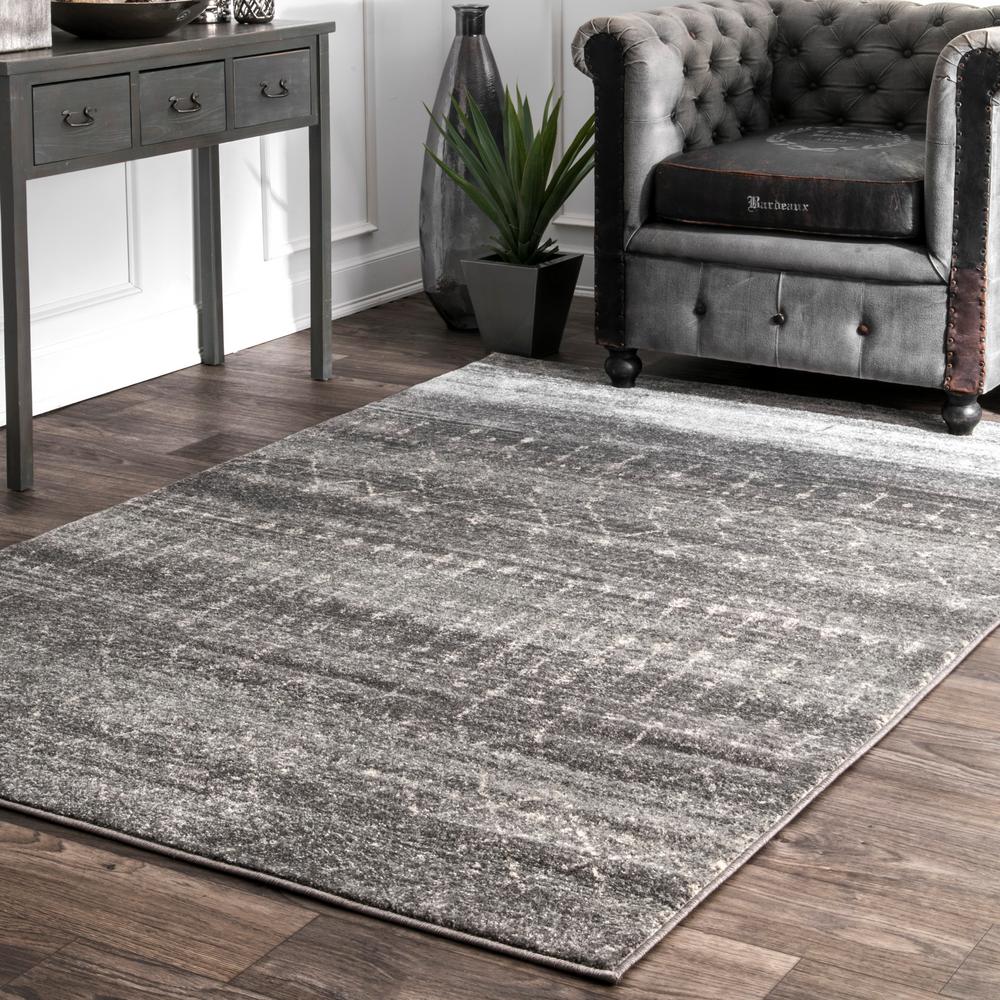 Nuloom Blythe Modern Moroccan Trellis Dark Gray 8 Ft X 10