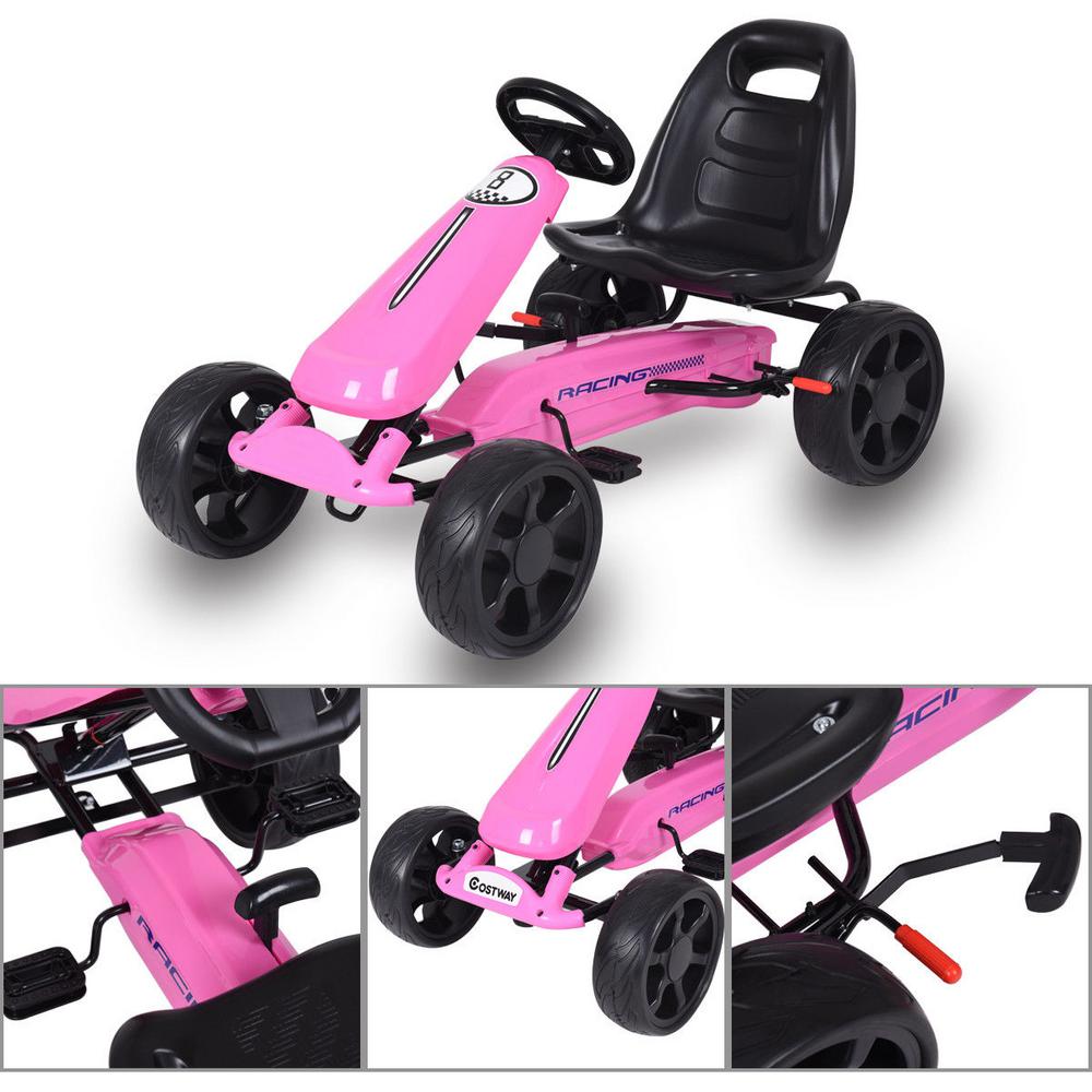 pink pedal go kart