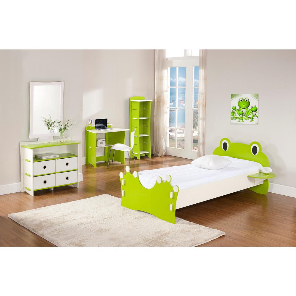 Kid S 3 Shelf Gaming Stand In Frog Collection Lime Green Color
