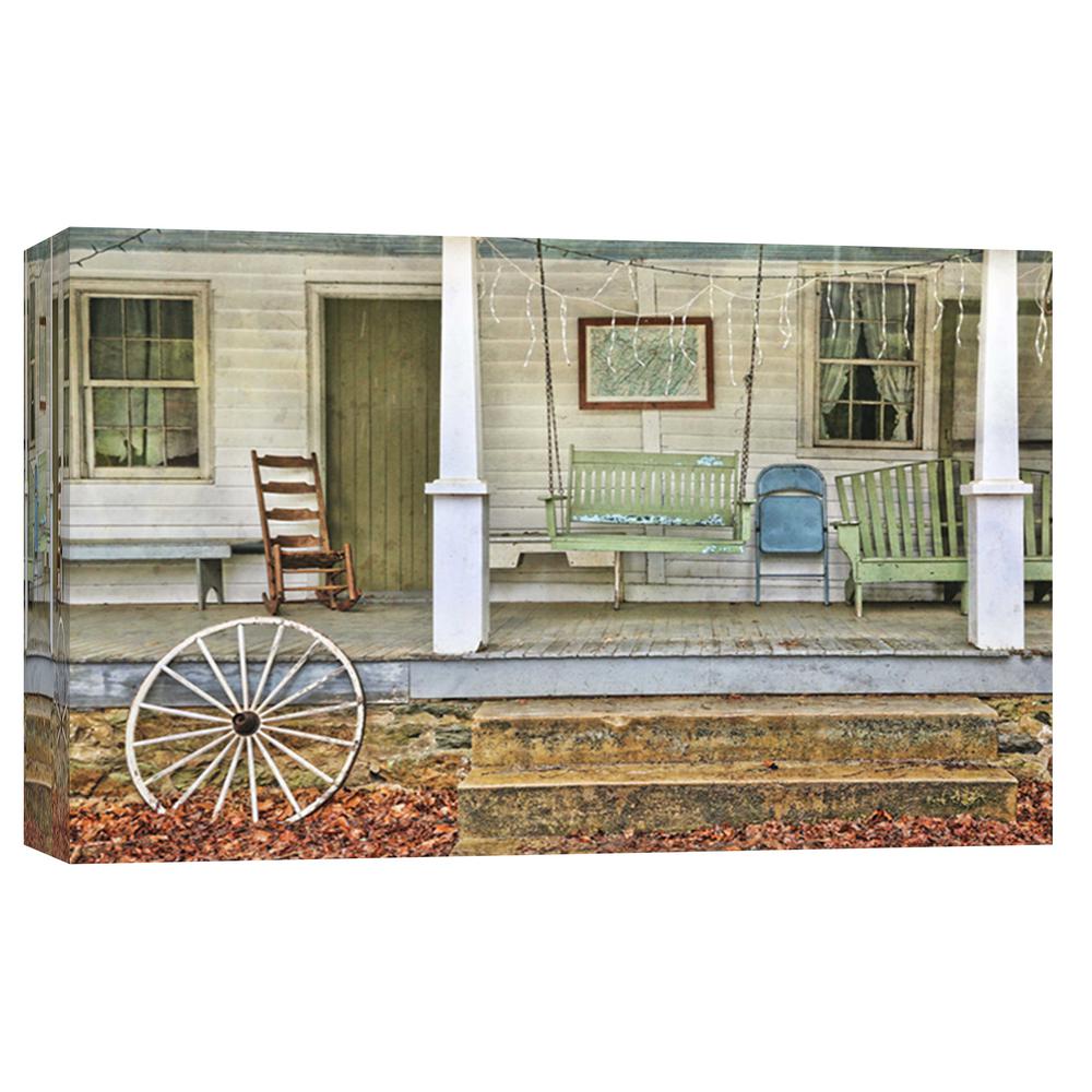 Ptm Images 10 In X 12 In Farm House Front Porch Printed Canvas Wall Art 9 102693 The Home Depot