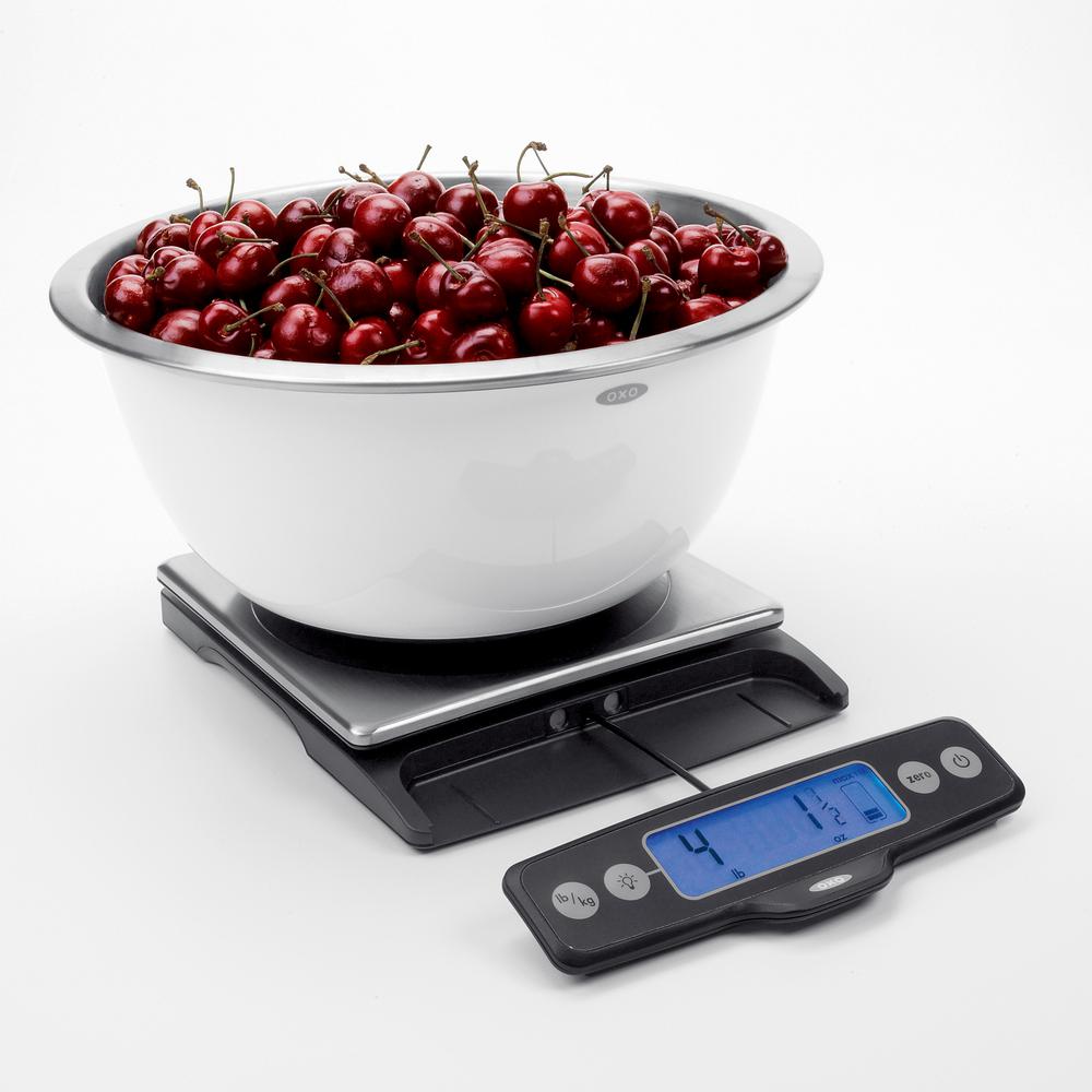 OXO Good Grips Stainless Steel 11 lb. Pull-Out Display Food Scale by OXO