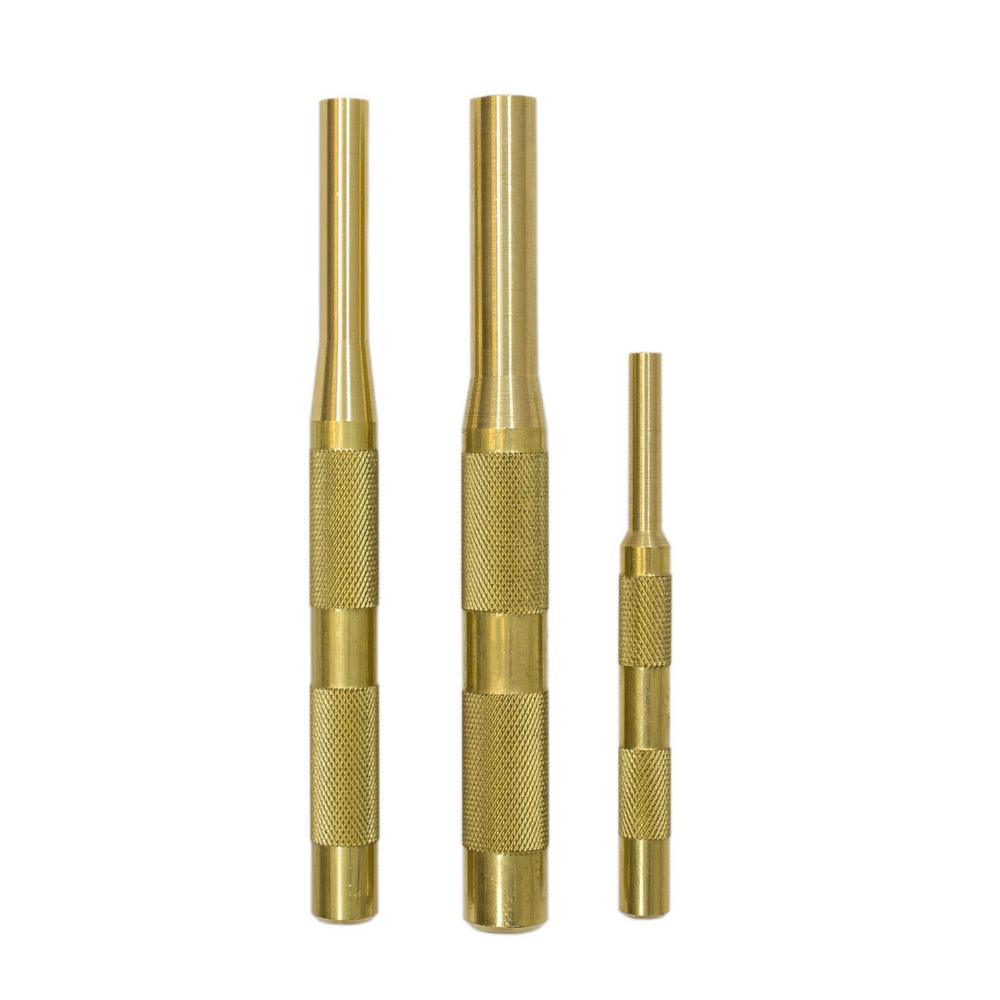 Mayhew Brass Pin Punch Set (3Piece)67004 The Home Depot