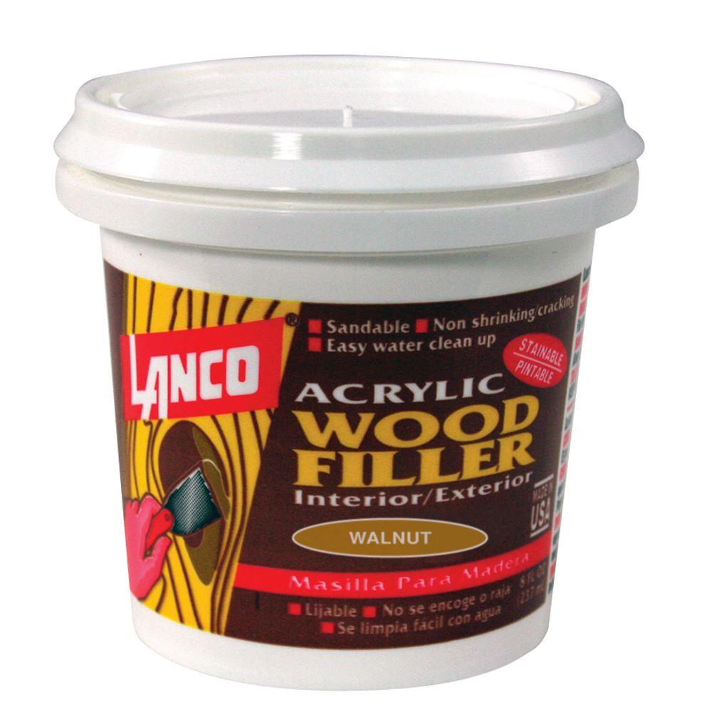 Lanco Acrylic Latex Wood Filler Walnut 8 oz.WF8297 The Home Depot