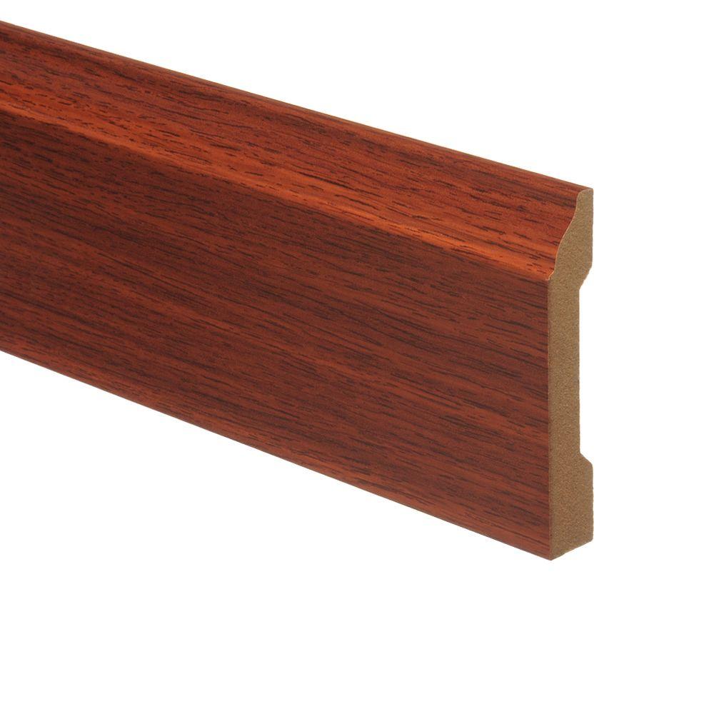 Zamma Brazilian Cherry 9 16 In Thick X 3 1 4 In Wide X 94 In Length Laminate Wall Base Molding 013041532 The Home Depot