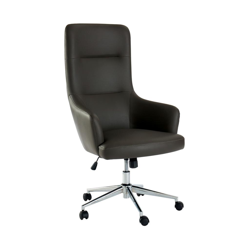 Davis Gray Upholstered Height Adjule Office Chair
