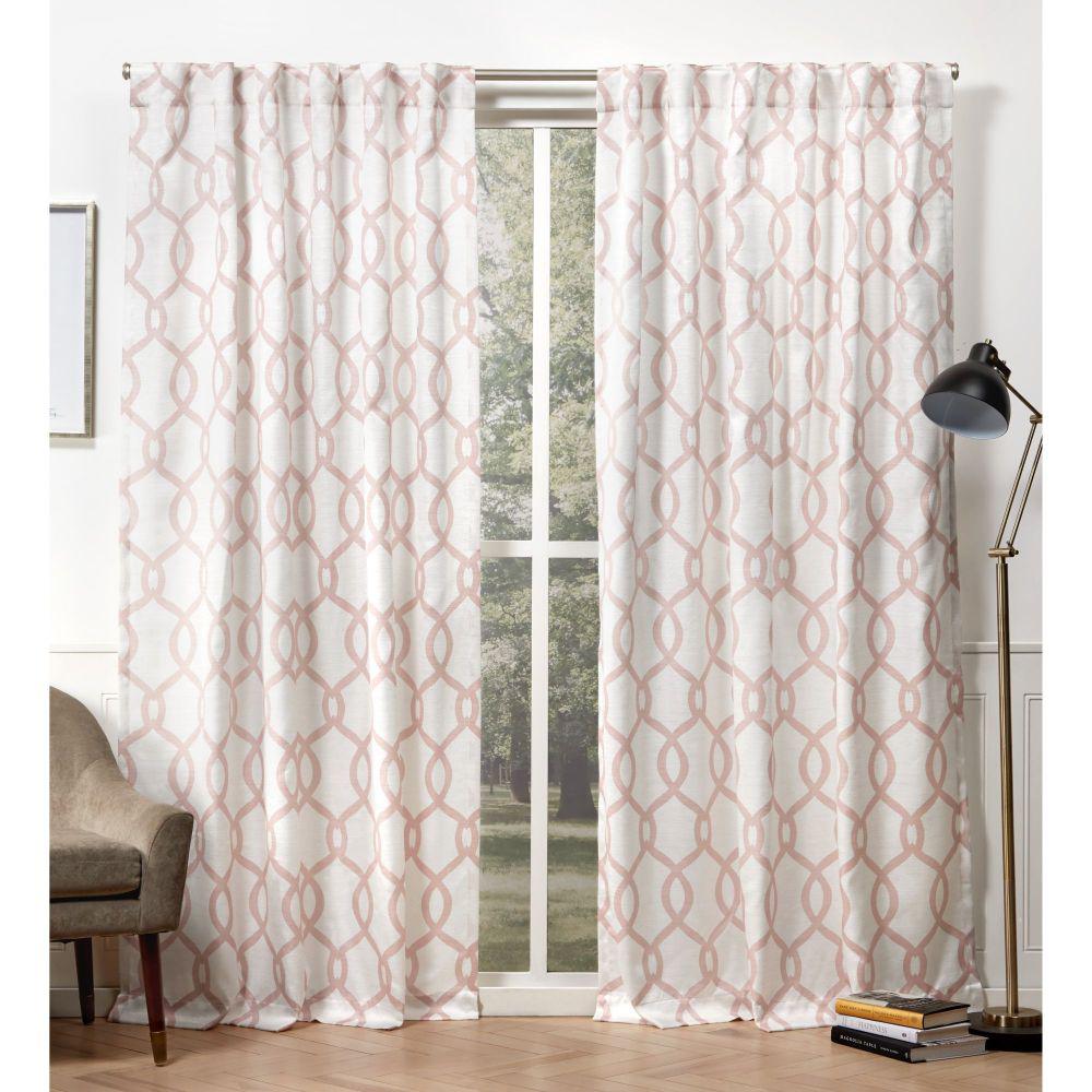 Exclusive Home Curtains Kochi Blush Room Darkening Hidden Tab Top