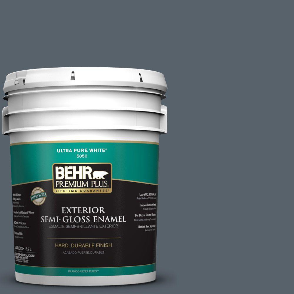 BEHR MARQUEE 1-gal. #N490-6 Calligraphy Semi-Gloss Enamel Exterior ...