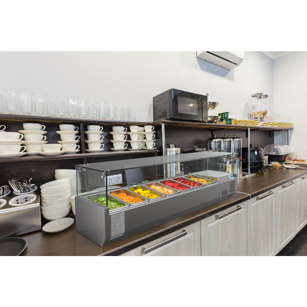 refrigerator with countertop