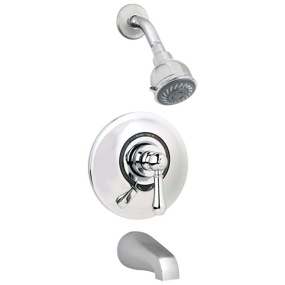 Symmons Allura Pressure Balance Single Handle 2 Spray Tub And Shower Symmons Allura Pressure Balance Single Handle 2 Spray Tub And Shower Faucet In Chrome