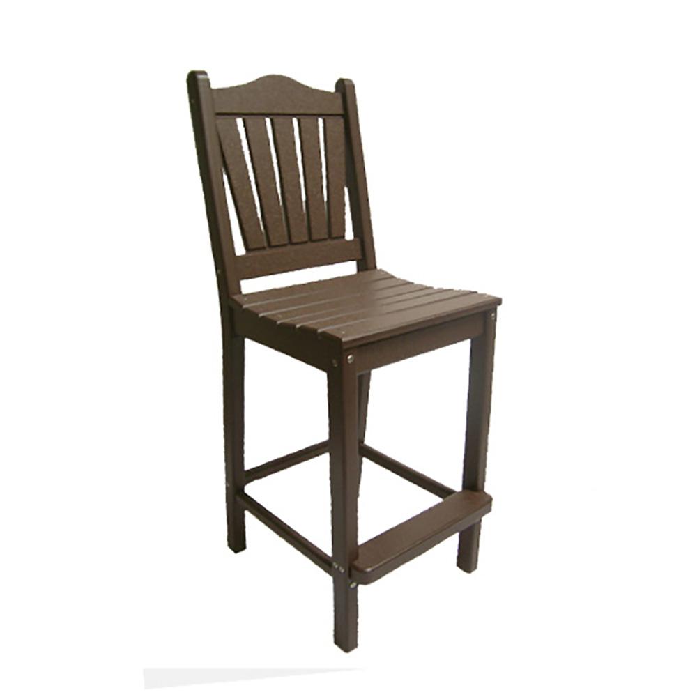Perfect Choice Mocha Plastic Bar Height Outdoor Stool By Ofctbh Mocha Plastic Bar Height Outdoor Stool
