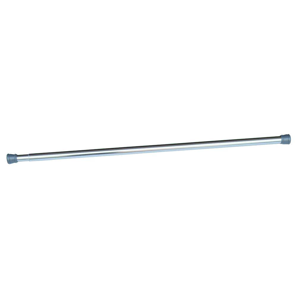 63/" inch Home Basics SHOWER CURTAIN ROD Expandable Adjustable Tension NEW 36/"