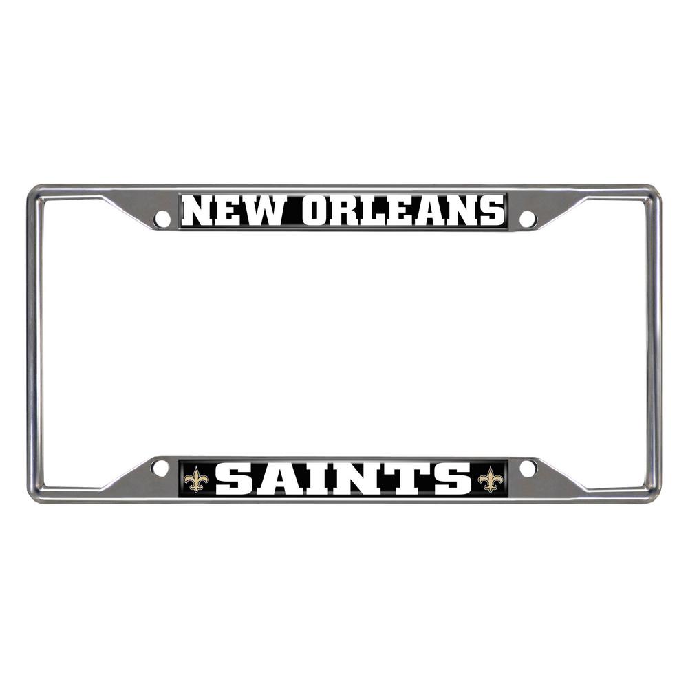 New Orleans Saints NFL Chrome License Plate Frame