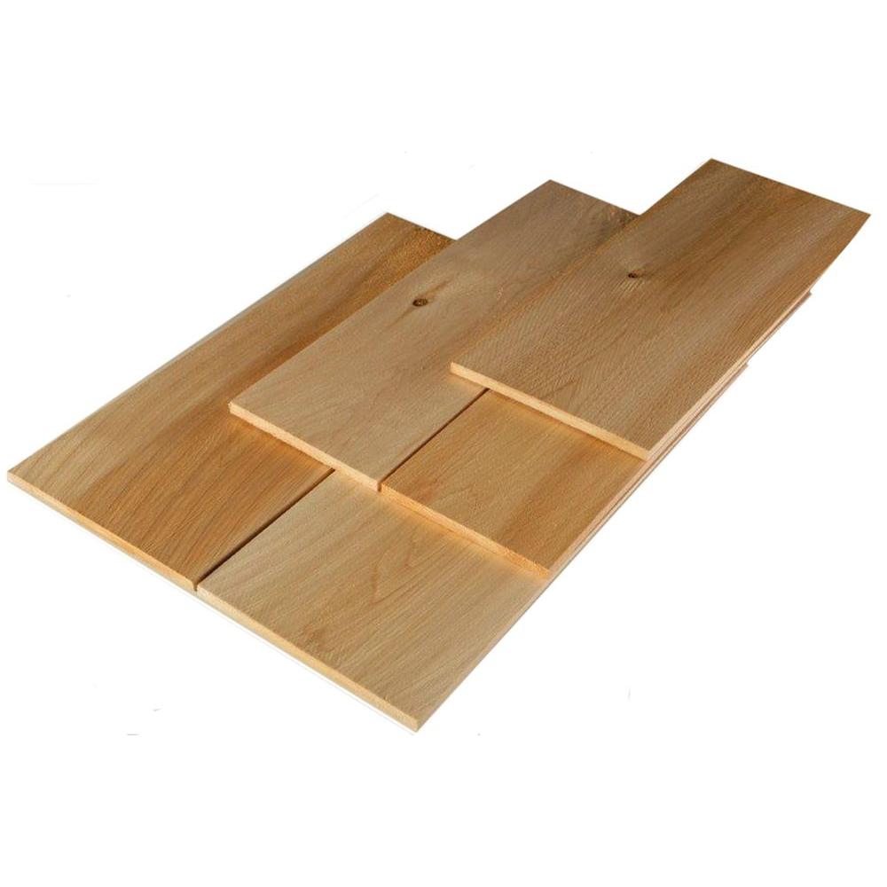 SBC 16 in. Long Natural Kiln Dried Eastern White Cedar Shingle Siding