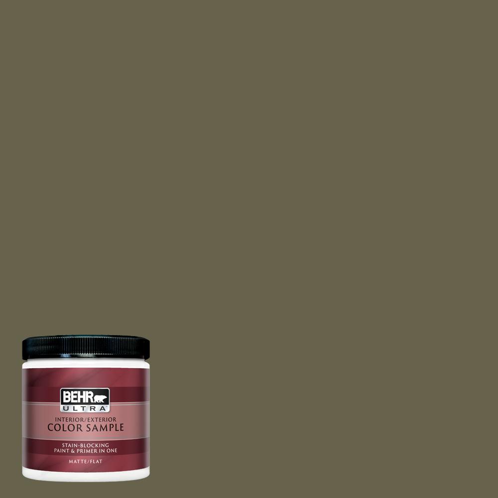 Behr Ultra 8 Oz Home Decorators Collection Hdc Fl14 8 Deer Trail Matte Interior Exterior Paint Primer Sample