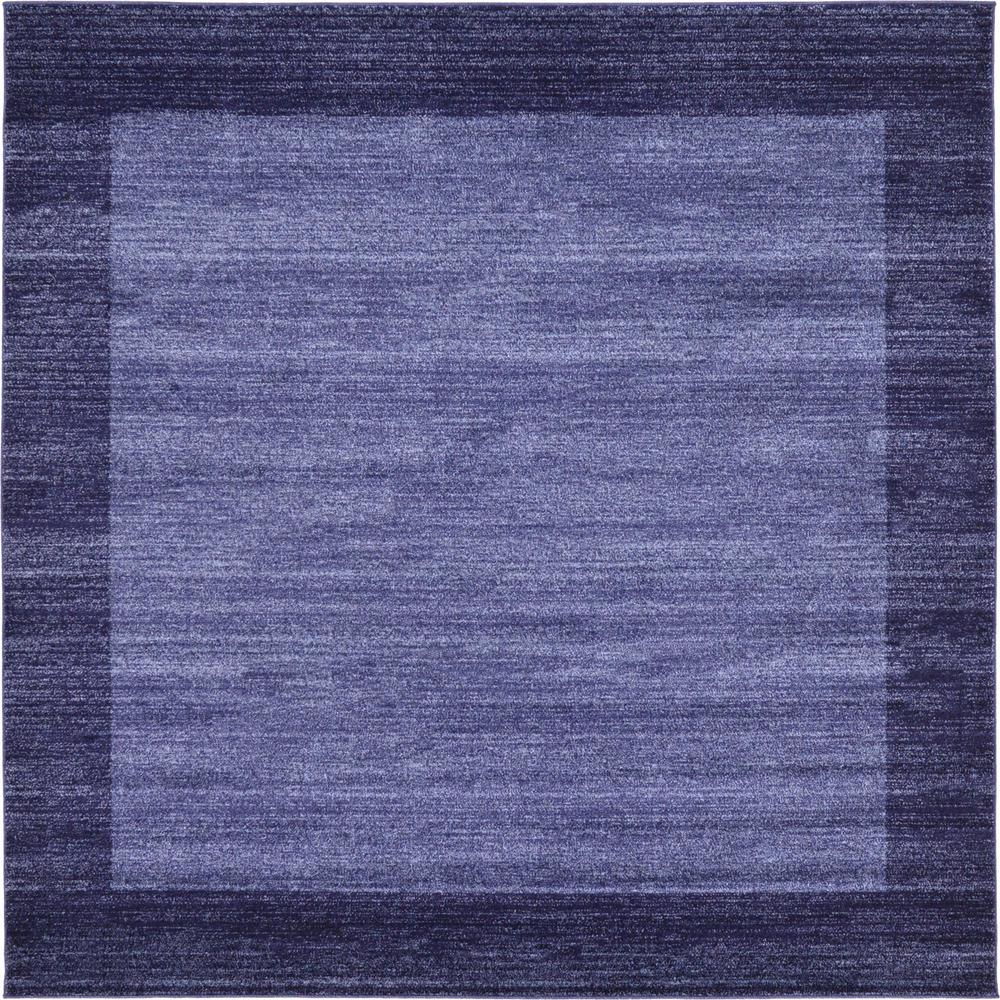 Unique Loom Del Mar Navy Blue 8 ft. x 8 ft. Square Area Rug3130954