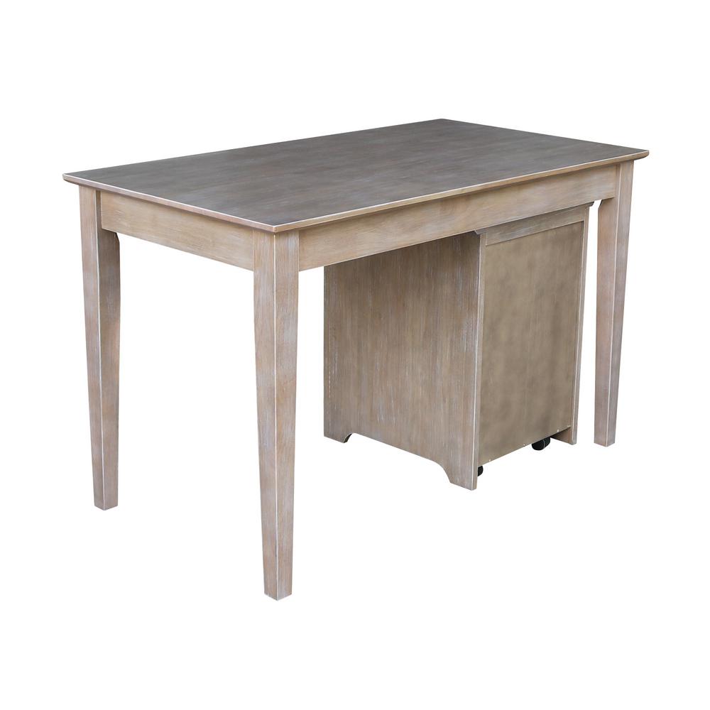 International Concepts Weathered Gray Taupe Staci 3 Piece Office Weathered Gray Taupe Staci 3 Piece