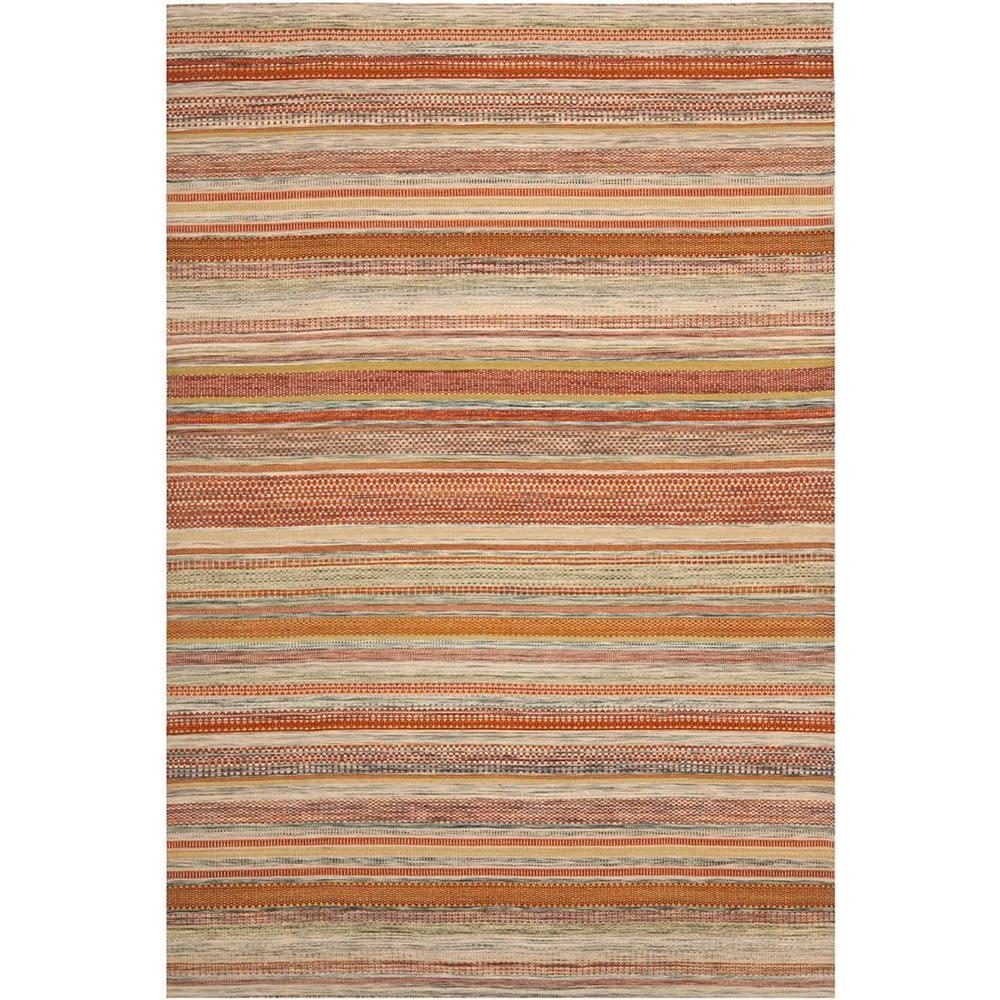 Safavieh Striped Kilim Beige 5 ft. x 8 ft. Area Rug-STK311A-5 - The