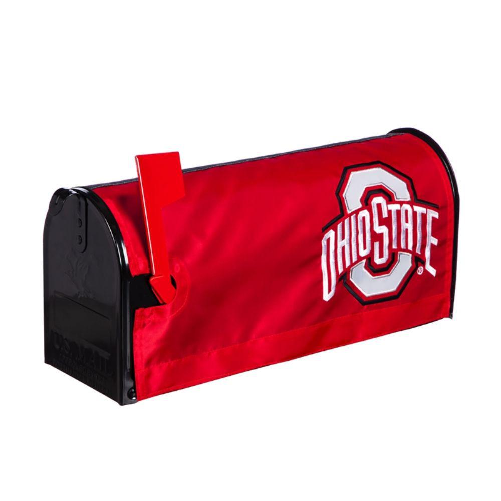 Evergreen 18 in. x 21 in. Nylon Ohio State University NCAA Mailbox Cover2MBC973 The
