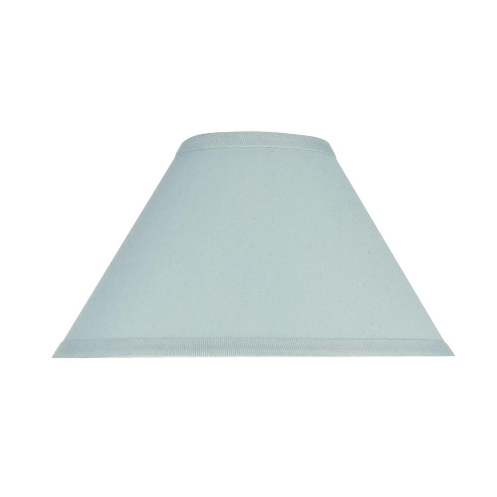Aspen Creative Corporation 11 In X 7 Light Blue Hardback Empire Lamp Shade