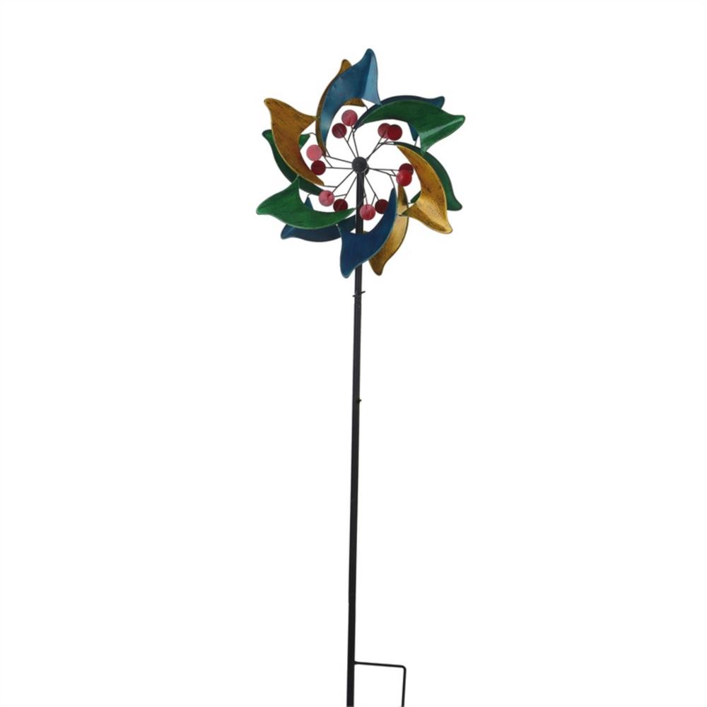 Evergreen Garden Swirling Colors Wind Spinner Topper47M1680 The Home Depot