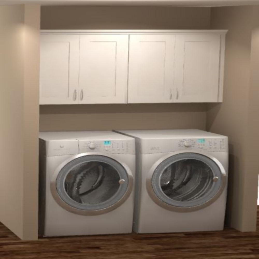 How to install wall cabinets in laundry room