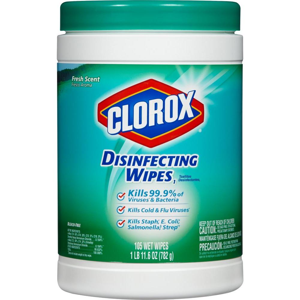 Clorox Fresh Scent Disinfecting Wipes (105-Count)-01728 - The Home Depot