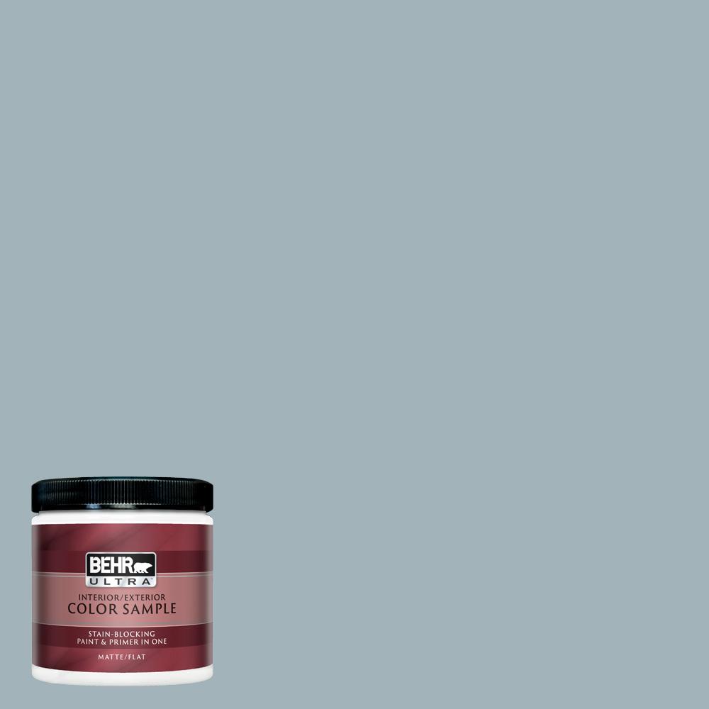 Behr Ultra 8 Oz Ppf 27 Porch Ceiling Matte Interior Exterior Paint And Primer In One Sample