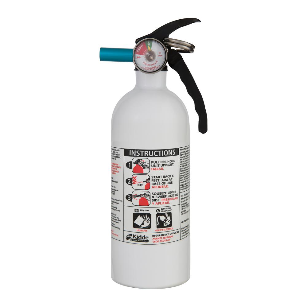 Kidde 1-A:10-B:C Recreational Fire Extinguisher-21027405MTL - The Home ...