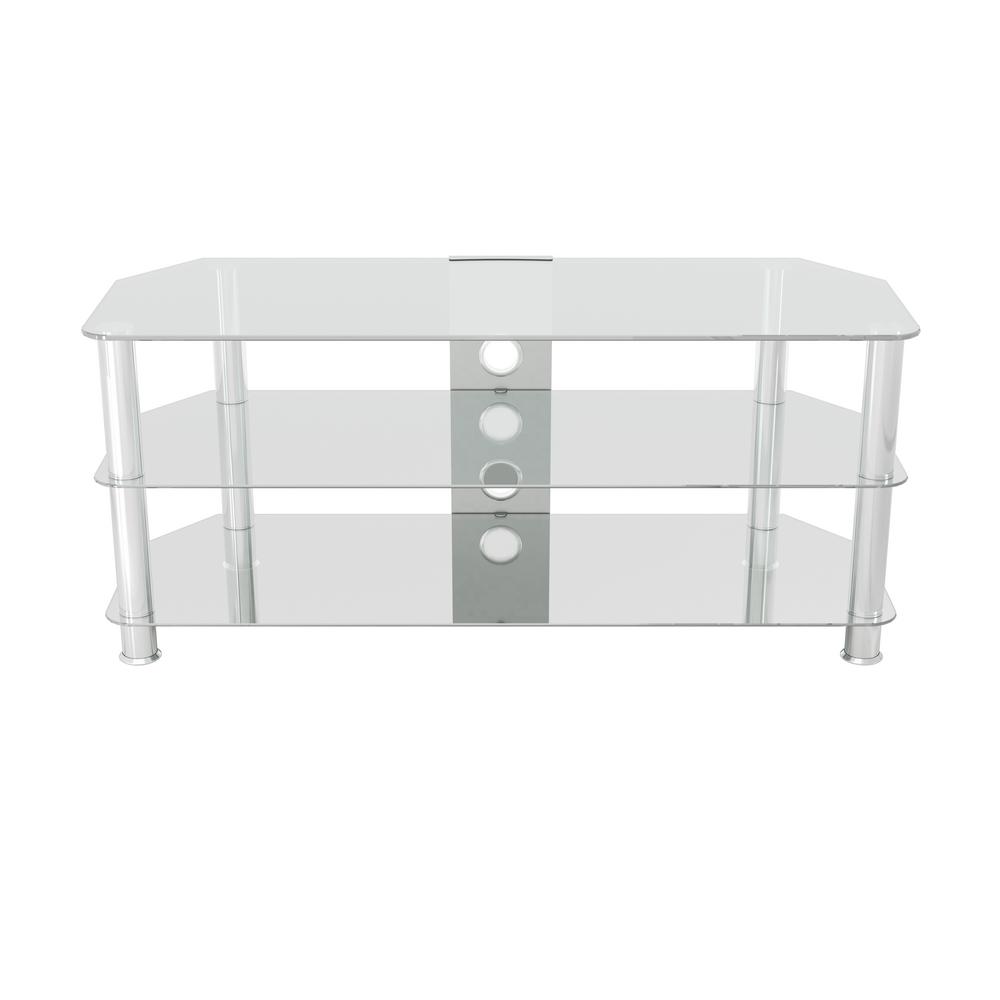 Avf Glass Tv Stand For Tvs Up To 55 In Sdc1140cmcc A The Home Depot - Glass Table Stand For Tv Avf Glass Tv Stand For Tvs Up To 55 In Sdc1140cmcc A The Home Depot - Glass Table Stand For Tv