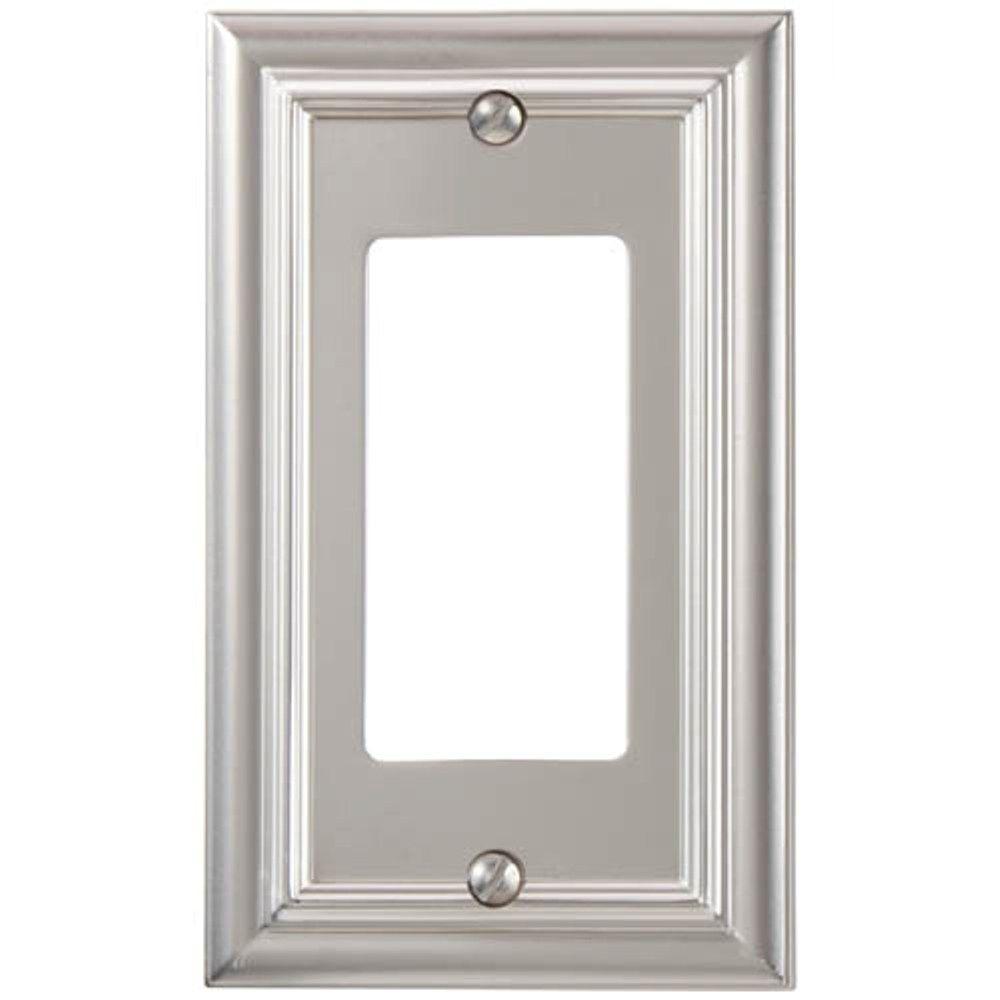 Amerelle Continental 3Decora Wall Plate, Satin Nickel94RRRN The Home Depot