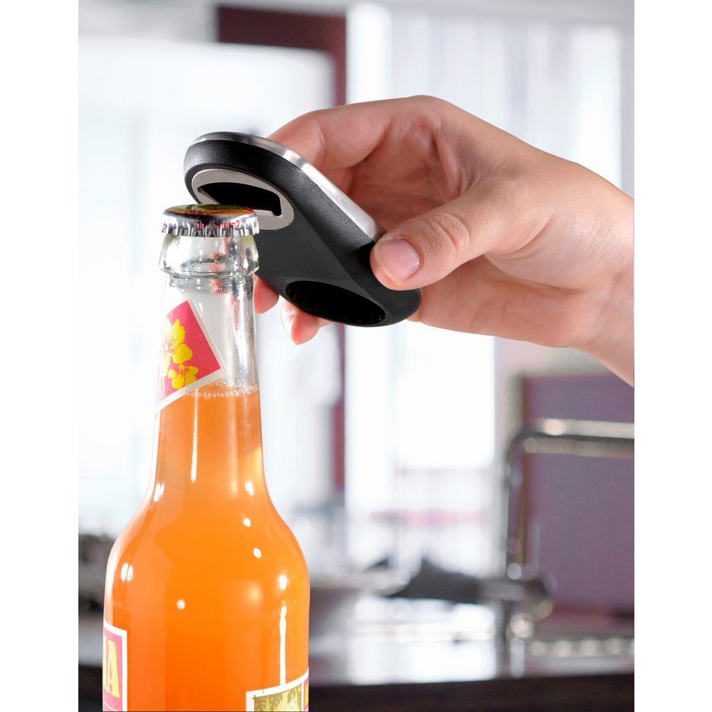 GEFU Screw Top and Crown Top Bottle Opener, Silver