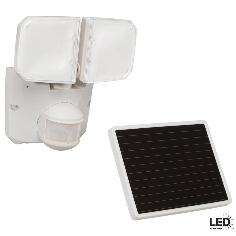 Defiant 180 Degree Outdoor White Motion Activated Solar Powered LED