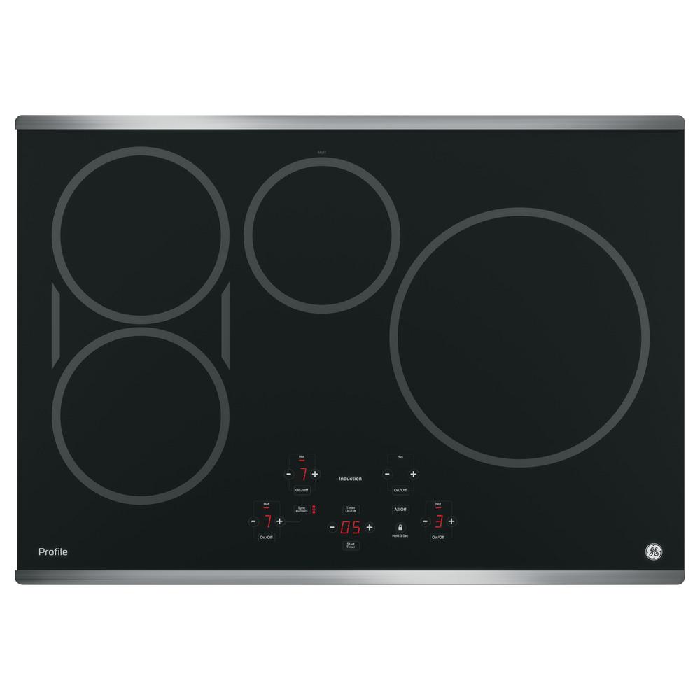 Ge Profile 30 In Electric Induction Cooktop In Stainless Steel