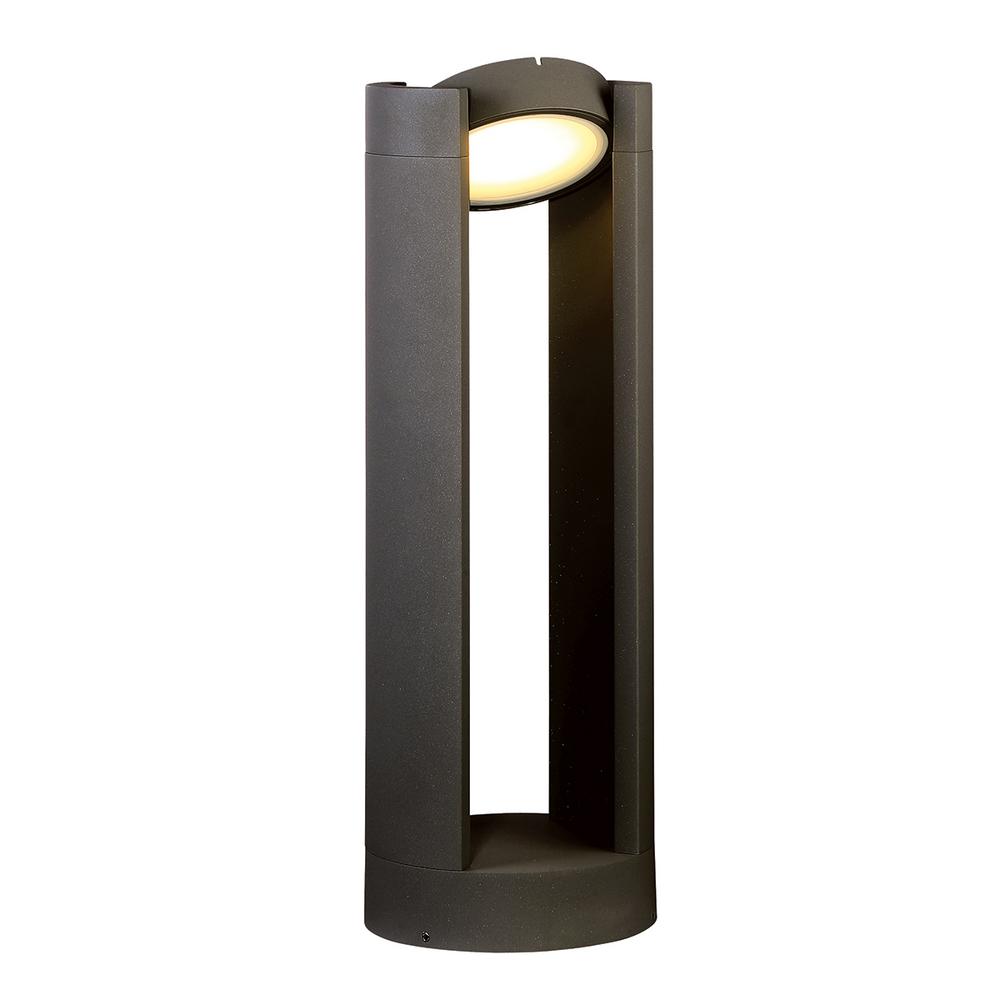 Gray Integrated Led Bollard Lights Outdoor Lighting 15 Watt Graphite Grey Outdoor Integrated Led Landscape Path Light