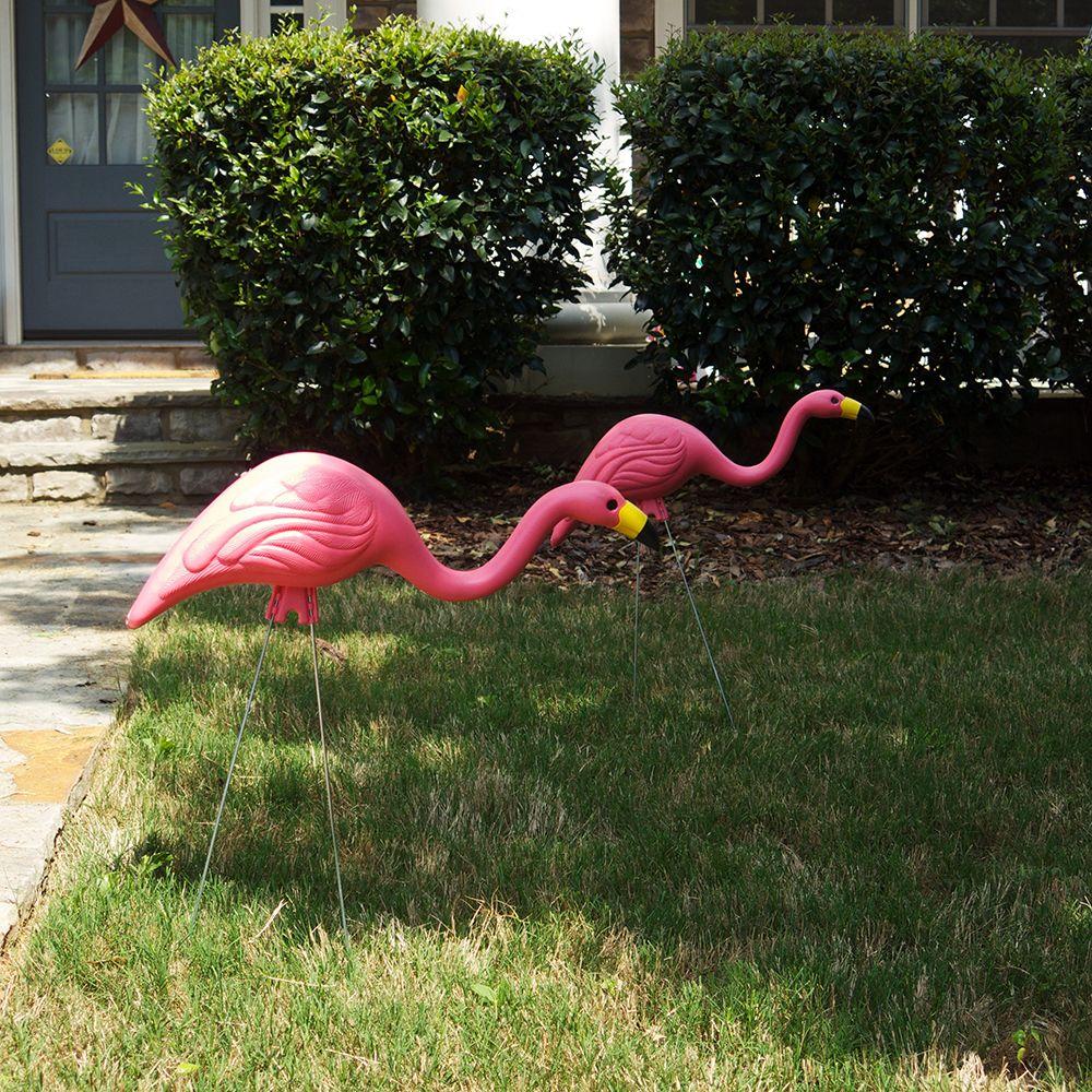 24 Pack Pink Flamingo Plastic Yard Garden Decoration Lawn Art 24 Pack Pink Flamingo Plastic Yard Garden Decoration Lawn Art Ornament Statue