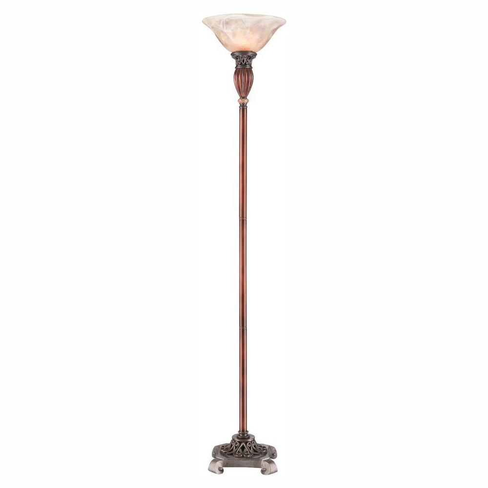 Ore International Roman Bronze Collection 71 In Multicolored Decorative Torchiere